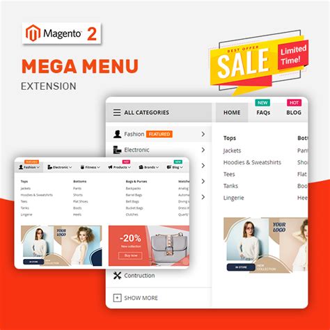 magento 2 mega menu free extension